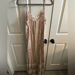 OS Maxi Peasant Dress